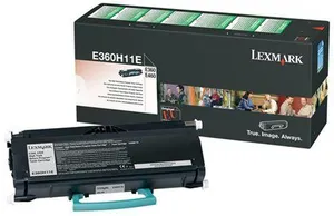 Lexmark Original Toner E360H11E, black, 9000S, E360H31, high capacity, Return, Lexmark E360, E460, O